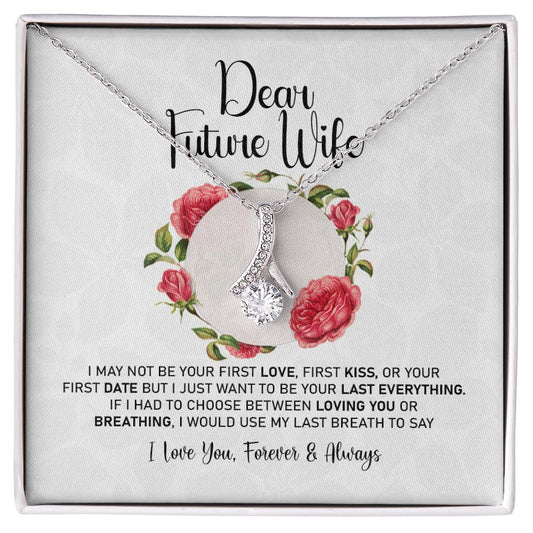 To My Girlfriend Necklace from Boyfriend To My Future Wife Necklace Jewelry For Girlfriend Gift For Girlfriend Gift for Her Romantic Birthday Valentines Day Gift For Girlfriend Gifts Necklaces 8 Alluring Beauty Necklace