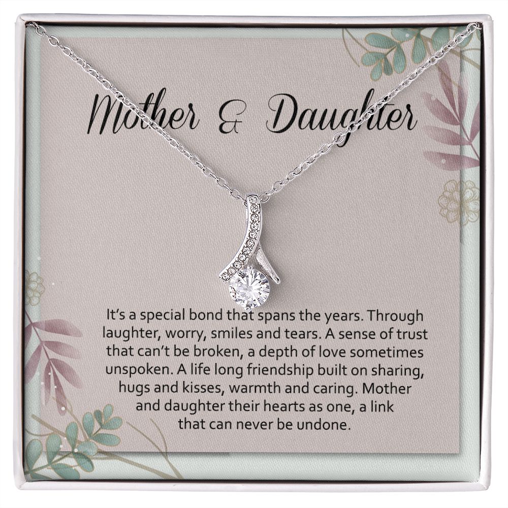 Mom Necklace Gifts for Mom from Daughter to Mom Gifts for Mothers Day from Daughter, To My Mom Necklace from Daughter to Mom Birthday Gifts Necklace with Message Card and Gift Box2245 Alluring Beauty Necklace