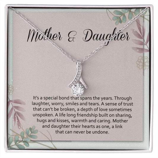 Mom Necklace Gifts for Mom from Daughter to Mom Gifts for Mothers Day from Daughter, To My Mom Necklace from Daughter to Mom Birthday Gifts Necklace with Message Card and Gift Box2245 Alluring Beauty Necklace