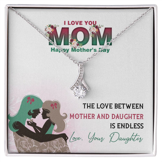 Mom Necklace Gifts for Mom from Daughter to Mom Gifts for Mothers Day from Daughter, To My Mom Necklace from Daughter to Mom Birthday Gifts Necklace with Message Card and Gift Box2236 Alluring Beauty Necklace