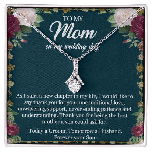 To My Mom Necklace, Gift For Mom, Mother's Day Gift from Daughter, Mom Jewelry Gift for Mothers Day, Birthday Gift for Mother, Moms Gift from Daughter Son, Necklace for Mom Mother 3 Alluring Beauty Necklace