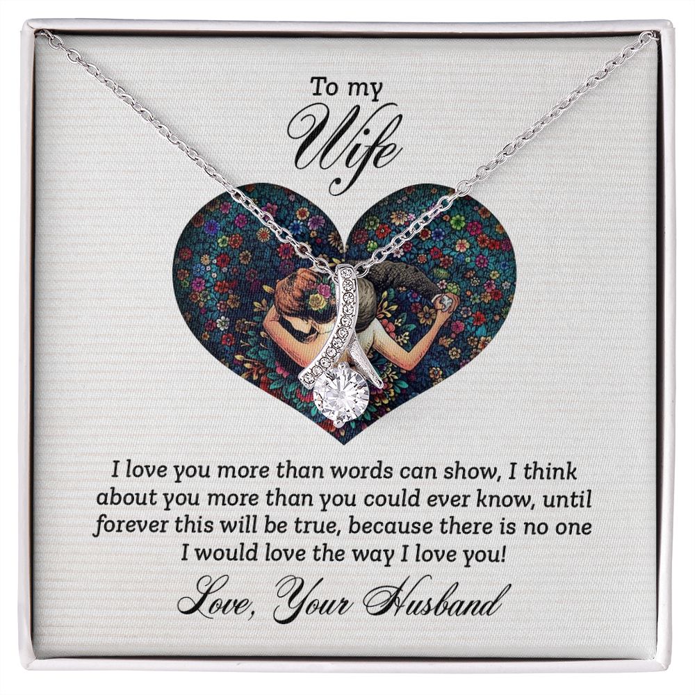 Birthday Gifts For Wife, Necklace Gifts For Wife From Husband, To My Wife Jewelry For Women , To My Wife Necklace  from Husband Wedding Anniversary Present For Wife, Beautiful Wife Jewelry Christmas23 Alluring Beauty Necklace
