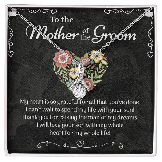 Mother of the Groom Sunflower Bracelet from Bride, Mother of the Groom Jewelry, Unique Mother Of The Groom Wedding Gift, Mom of Groom Gift Alluring Beauty Necklace