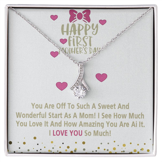 Mom Necklace Gifts for Mom from Daughter to Mom Gifts for Mothers Day from Daughter, To My Mom Necklace from Daughter to Mom Birthday Gifts Necklace with Message Card and Gift Box15 Alluring Beauty Necklace