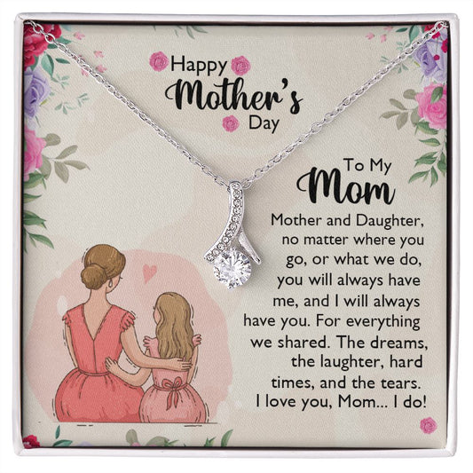 Mom Necklace Gifts for Mom from Daughter to Mom Gifts for Mothers Day from Daughter, To My Mom Necklace from Daughter to Mom Birthday Gifts Necklace with Message Card and Gift Box11 Alluring Beauty Necklace
