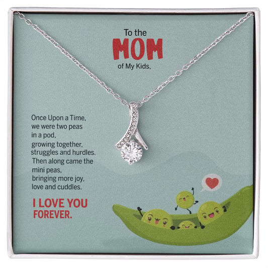 To My Mom Peas Pod Necklace From Kids, Gift For Mom On Mother's Day Jewelry Mom Alluring Beauty Necklace