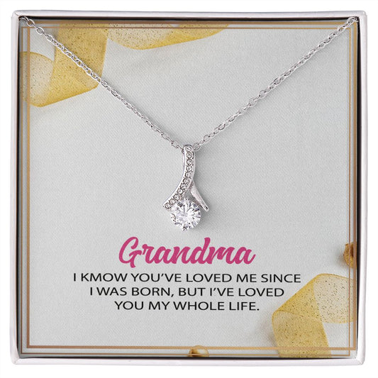 To My Grandma Necklace, Gift for Grandmother Necklace, Mothers Day Gift For Grandma Nana, Grandma Jewelry From Grandchildren GrandKids , Jewelry Box Gift For Grandma Grandmother12 Alluring Beauty Necklace