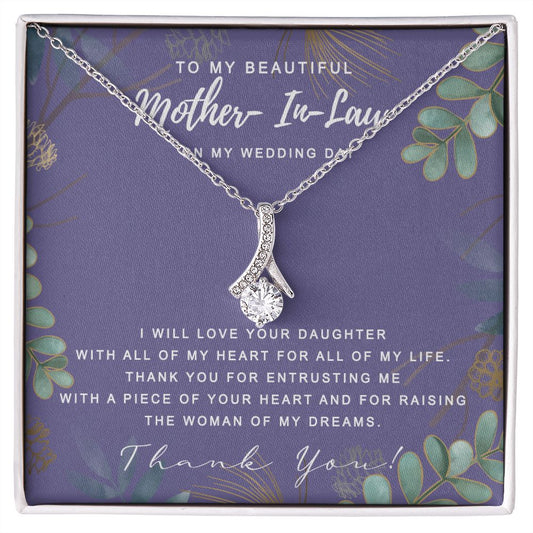Mother in Law Necklace, Jewelry for Women, Future Mother in Law Gifts from Daughter in Law, Mother of Bride Gifts For Mother in Law, Birthday Gifts For Mother In Law From Daughter In Law8 Alluring Beauty Necklace