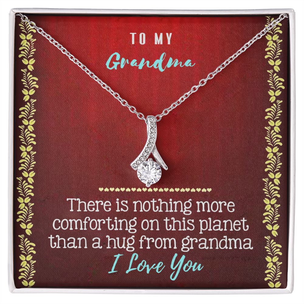 To My Grandma Necklace, Gift for Grandmother Necklace, Mothers Day Gift For Grandma Nana, Grandma Jewelry From Grandchildren GrandKids , Jewelry Box Gift For Grandma Grandmother20 Alluring Beauty Necklace