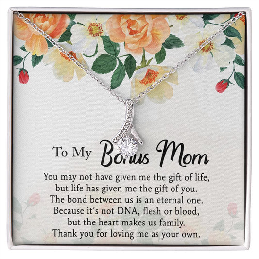 Mother Daughter Necklace as Daughter Gift from Mom, Mom Necklace as Christmas Gift for Mom from Son, Birthday Gift for Mother in Law Necklace, Bonus Mom Gifts for Step Mom Necklace5 Alluring Beauty Necklace