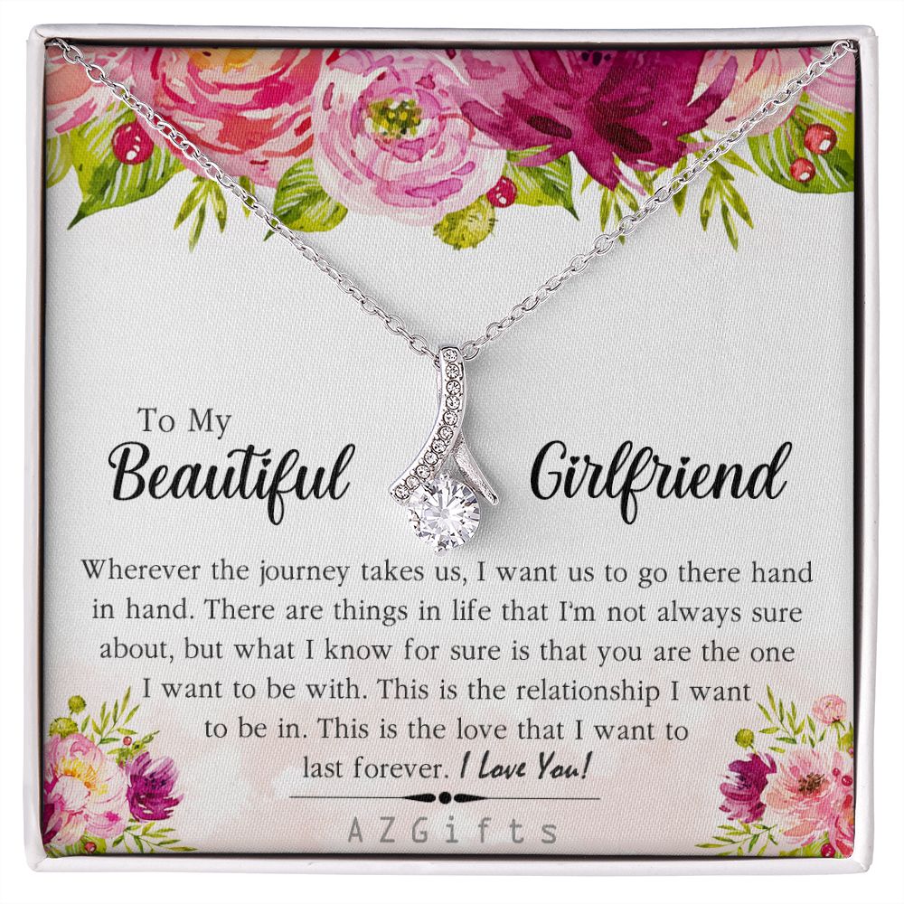 To My Girlfriend Necklace from Boyfriend To My Future Wife Necklace Jewelry For Girlfriend Gift For Girlfriend Gift for Her Romantic Birthday Valentines Day Gift For Girlfriend Gifts Necklaces 5 Alluring Beauty Necklace