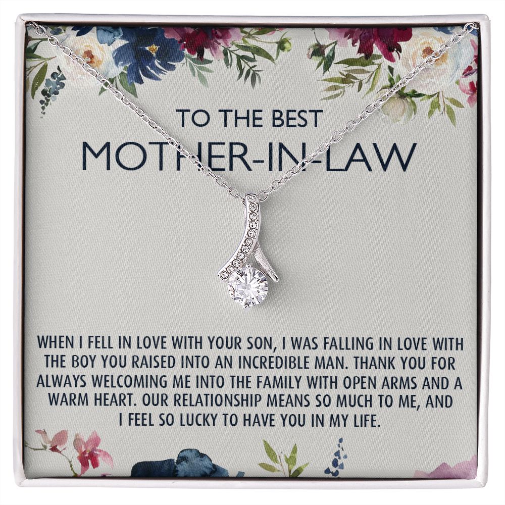 To My Mother-In-Law Gift Mothers Day Gift Necklace Mother-In-Law Gifts Jewelry Alluring Beauty Necklace