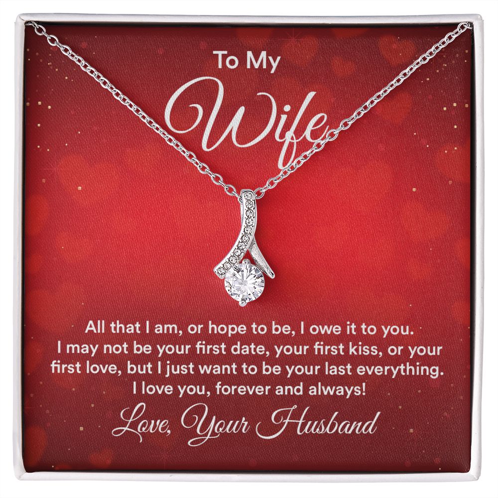 Birthday Gifts For Wife, Necklace Gifts For Wife From Husband, To My Wife Jewelry For Women , To My Wife Necklace  from Husband Wedding Anniversary Present For Wife, Beautiful Wife Jewelry Christmas30 Alluring Beauty Necklace