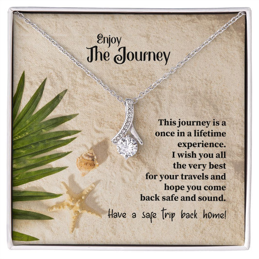 To My Mom Mother Necklace Pendant Gift Enjoy Your Journey By Sanad With Message Card Gift For Mom Alluring Beauty Necklace