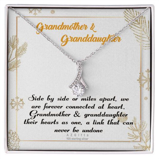 To My Grandma Necklace, Gift for Grandmother Necklace, Mothers Day Gift For Grandma Nana, Grandma Jewelry From Grandchildren GrandKids , Jewelry Box Gift For Grandma Grandmother14 Alluring Beauty Necklace