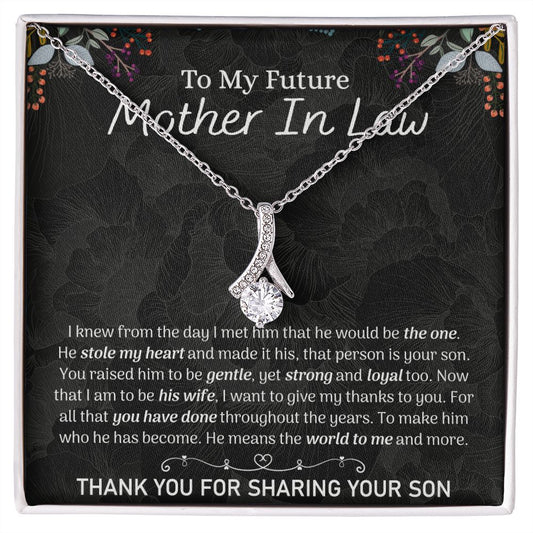 Future Mother In Law Sunflower Bracelet, Mother In Law To Be Gifts, Soon To Be Mother In Law Gifts, Future Mother In Law Birthday Gift Alluring Beauty Necklace