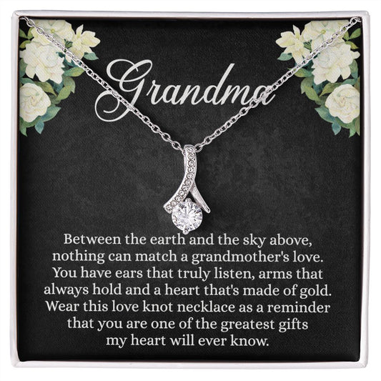 To My Grandma Necklace, Gift for Grandmother Necklace, Mothers Day Gift For Grandma Nana, Grandma Jewelry From Grandchildren GrandKids , Jewelry Box Gift For Grandma Grandmother Alluring Beauty Necklace