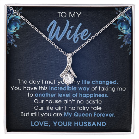 To My Wife Gift Jewelry Gift For Wife Birthday Gift For Wife Necklace For Wife Alluring Beauty Necklace