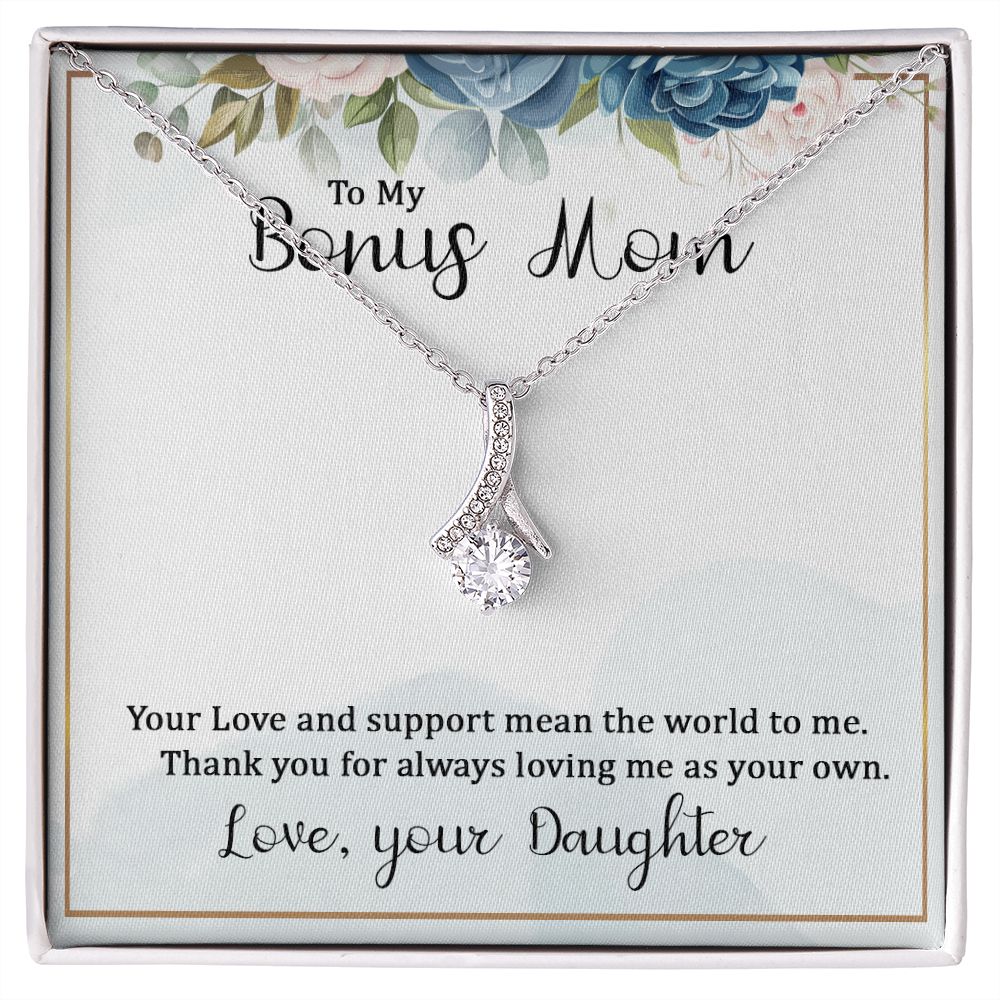 Mother Daughter Necklace as Daughter Gift from Mom, Mom Necklace as Christmas Gift for Mom from Son, Birthday Gift for Mother in Law Necklace, Bonus Mom Gifts for Step Mom Necklace6 Alluring Beauty Necklace