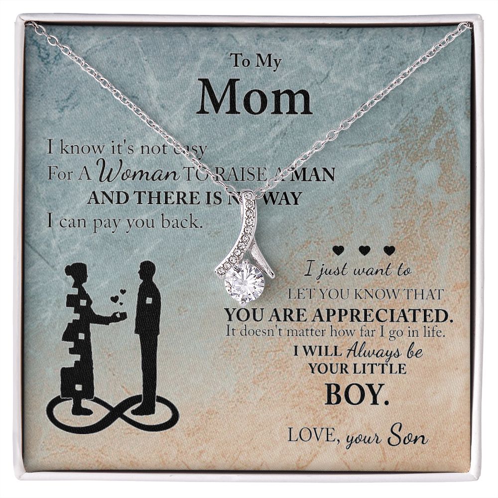 Mom Gift From Son To Mother Necklace Thoughtful Birthday Gift Sentimental Alluring Beauty Necklace