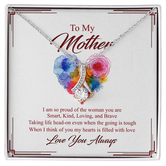 To My Mom Necklace, Gift For Mom, Mother's Day Gift from Daughter, Mom Jewelry Gift for Mothers Day, Birthday Gift for Mother, Moms Gift from Daughter Son, Necklace for Mom Mother 8 Alluring Beauty Necklace