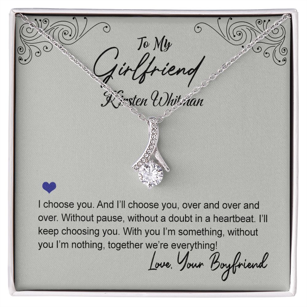 To My Girlfriend Necklace from Boyfriend To My Future Wife Necklace Jewelry For Girlfriend Gift For Girlfriend Gift for Her Romantic Birthday Valentines Day Gift For Girlfriend Gifts Necklaces 7 Alluring Beauty Necklace