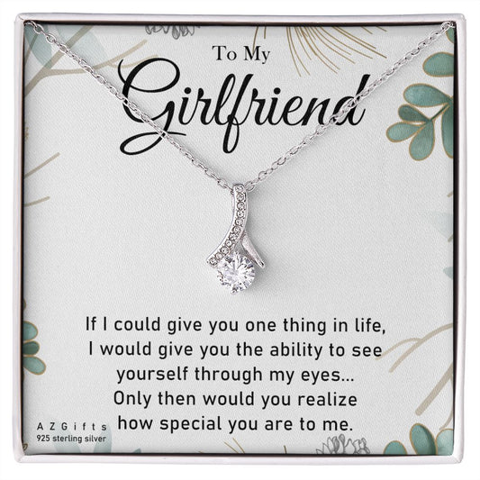 To My Girlfriend Necklace from Boyfriend To My Future Wife Necklace Jewelry For Girlfriend Gift For Girlfriend Gift for Her Romantic Birthday Valentines Day Gift For Girlfriend Gifts Necklaces 9 Alluring Beauty Necklace