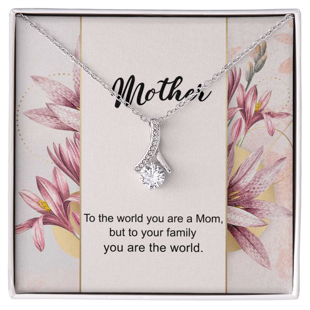 Mom Necklace Gifts for Mom from Daughter to Mom Gifts for Mothers Day from Daughter, To My Mom Necklace from Daughter to Mom Birthday Gifts Necklace with Message Card and Gift Box7 Alluring Beauty Necklace