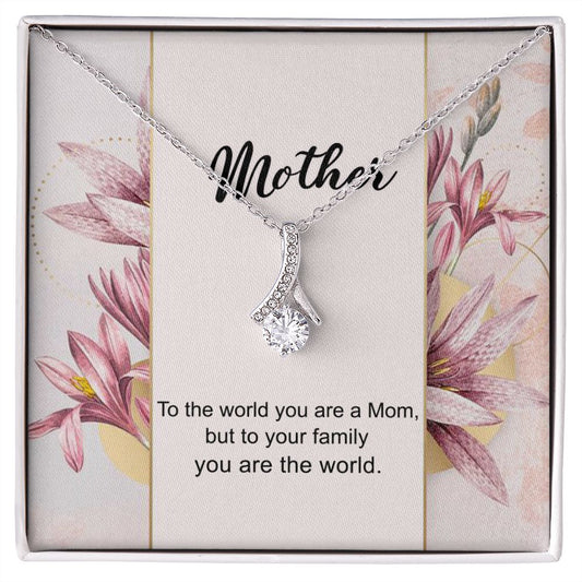 Mom Necklace Gifts for Mom from Daughter to Mom Gifts for Mothers Day from Daughter, To My Mom Necklace from Daughter to Mom Birthday Gifts Necklace with Message Card and Gift Box7 Alluring Beauty Necklace