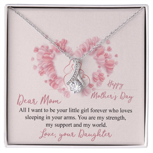 Mom Necklace Gifts for Mom from Daughter to Mom Gifts for Mothers Day from Daughter, To My Mom Necklace from Daughter to Mom Birthday Gifts Necklace with Message Card and Gift Box25 Alluring Beauty Necklace
