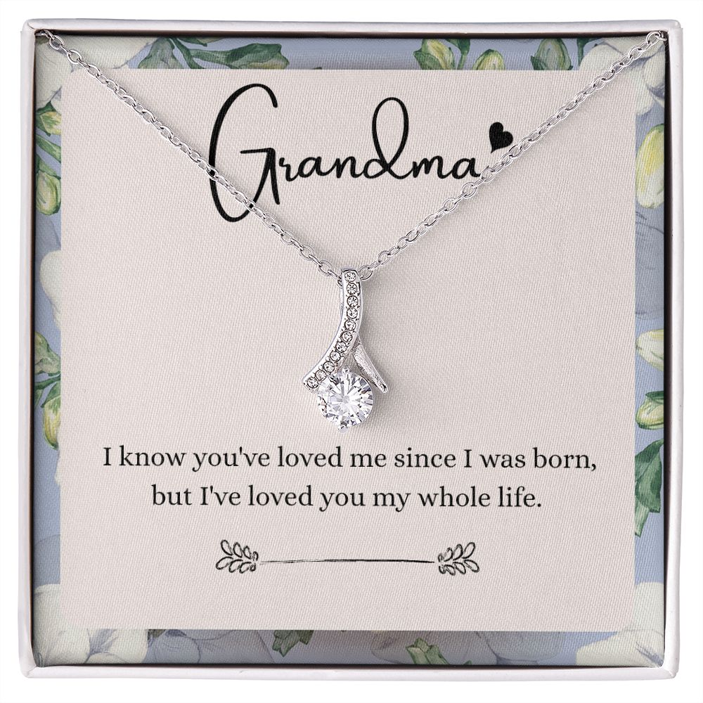 To My Grandma Necklace, Gift for Grandmother Necklace, Mothers Day Gift For Grandma Nana, Grandma Jewelry From Grandchildren GrandKids , Jewelry Box Gift For Grandma Grandmother9 Alluring Beauty Necklace