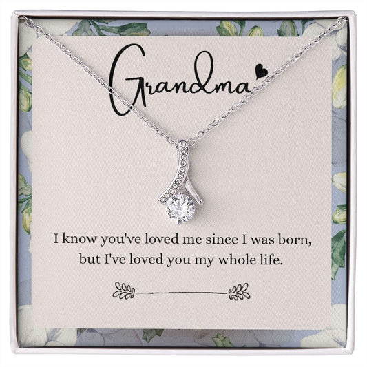 To My Grandma Necklace, Gift for Grandmother Necklace, Mothers Day Gift For Grandma Nana, Grandma Jewelry From Grandchildren GrandKids , Jewelry Box Gift For Grandma Grandmother9 Alluring Beauty Necklace