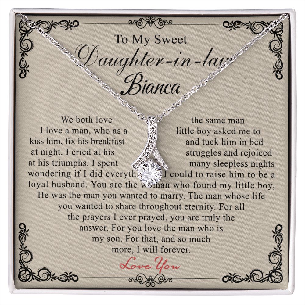 Daughter In Law Gifts Ideas, Daughter In Law Necklace, Gifts For Future Daughter In Law, Daughter In Law Birthday Gifts, Daughter-in-law Gifts From Mother In Law, Birthday Gifts For Daughter4 Alluring Beauty Necklace