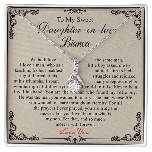 Daughter In Law Gifts Ideas, Daughter In Law Necklace, Gifts For Future Daughter In Law, Daughter In Law Birthday Gifts, Daughter-in-law Gifts From Mother In Law, Birthday Gifts For Daughter4 Alluring Beauty Necklace