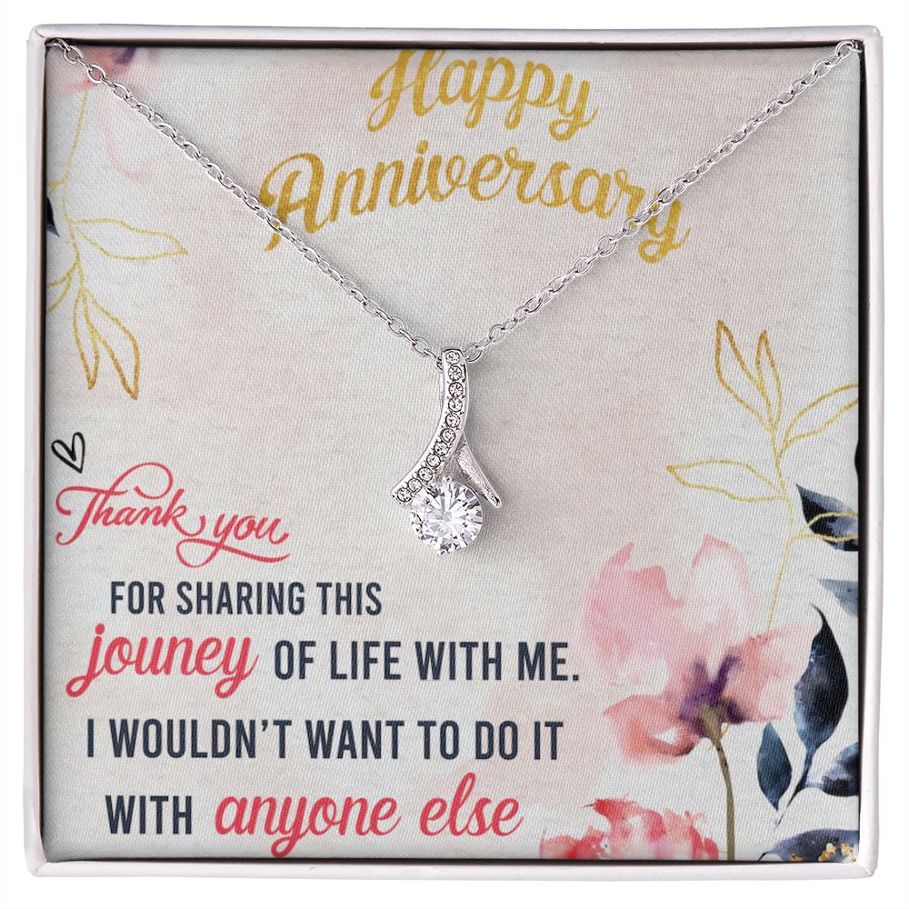 To My Wife Necklace, Wedding Anniversary Jewelry For Women, Necklace For Wife from Husband, Gift For Wife Birthday Gifts From Husband Necklace, Jewelry With Message Card In A Gift Box9 Alluring Beauty Necklace