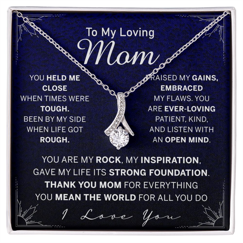 To My Mom Necklace, Gift For Mom, Mother's Day Gift from Daughter, Mom Jewelry Gift for Mothers Day, Birthday Gift for Mother, Moms Gift from Daughter Son, Necklace for Mom Mother Alluring Beauty Necklace