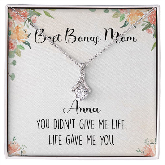 To My Stepmom Necklace from Stepdaughter Birthday Gifts for Stepmom Stepmother Gifts for Second Mom Gifts for Stepmom from Bonus Daughter Stepmom Gifts for Birthday Mothers Day 301 Alluring Beauty Necklace