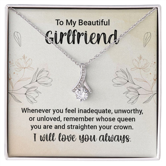 To My Girlfriend Necklace from Boyfriend To My Future Wife Necklace Jewelry For Girlfriend Gift For Girlfriend Gift for Her Romantic Birthday Valentines Day Gift For Girlfriend Gifts Necklaces 27 Alluring Beauty Necklace