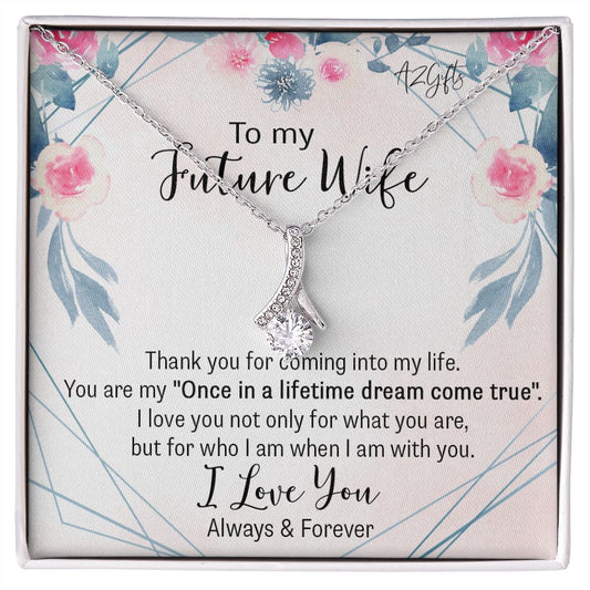 To My Girlfriend Necklace from Boyfriend To My Future Wife Necklace Jewelry For Girlfriend Gift For Girlfriend Gift for Her Romantic Birthday Valentines Day Gift For Girlfriend Gifts Necklaces for Alluring Beauty Necklace