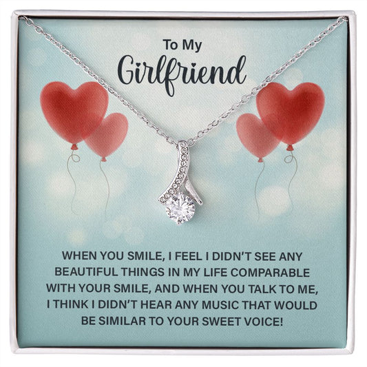 To My Girlfriend Necklace from Boyfriend To My Future Wife Necklace Jewelry For Girlfriend Gift For Girlfriend Gift for Her Romantic Birthday Valentines Day Gift For Girlfriend Gifts Necklaces 26 Alluring Beauty Necklace
