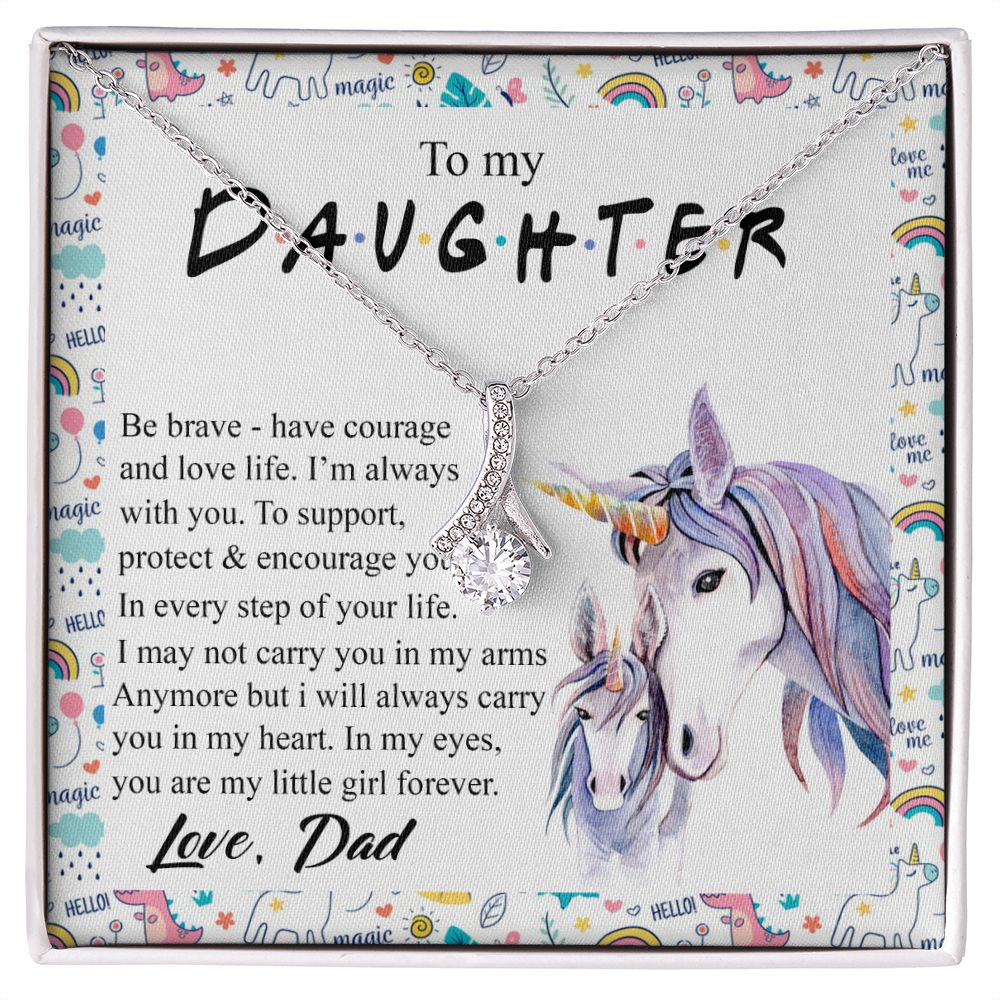 Mother Daughter Gift Ideas, To My Daughter Gift Necklace from Mom, Jewelry Pendant Present for Daughter, Birthday Christmas Gift Graduation Gifts for Daughters, Mother and Daughter Necklace 22 Alluring Beauty Necklace