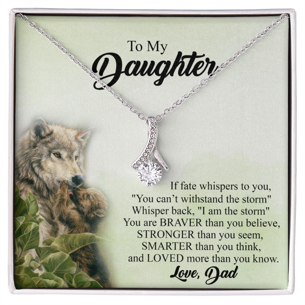 Mother Daughter Gift Ideas, To My Daughter Gift Necklace from Mom, Jewelry Pendant Present for Daughter, Birthday Christmas Gift Graduation Gifts for Daughters, Mother and Daughter Necklace 27 Alluring Beauty Necklace