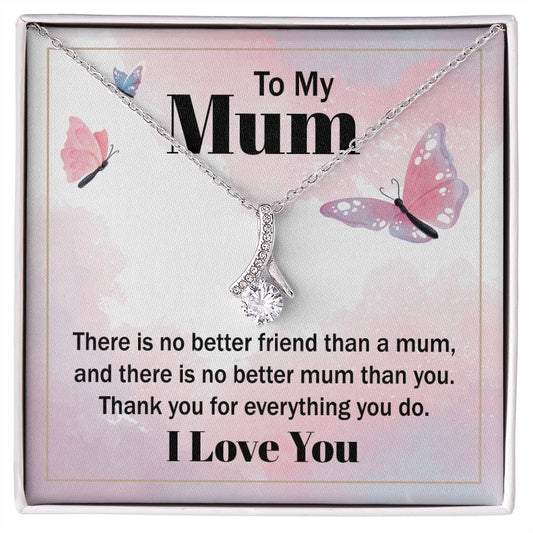 Mom Necklace Gifts for Mom from Daughter to Mom Gifts for Mothers Day from Daughter, To My Mom Necklace from Daughter to Mom Birthday Gifts Necklace with Message Card and Gift Box19 Alluring Beauty Necklace