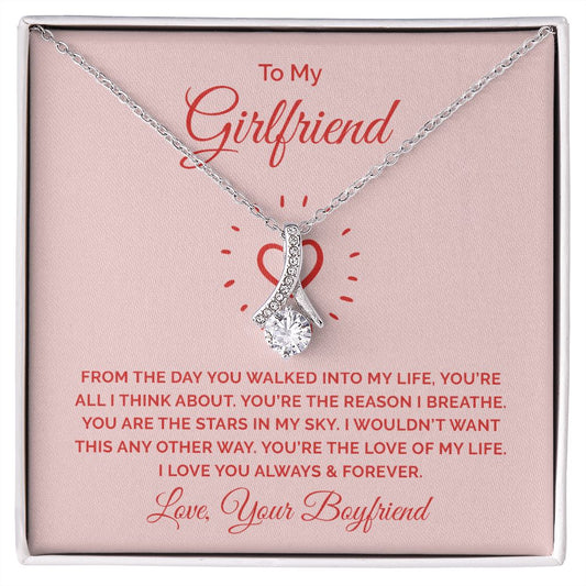 To My Girlfriend Necklace from Boyfriend To My Future Wife Necklace Jewelry For Girlfriend Gift For Girlfriend Gift for Her Romantic Birthday Valentines Day Gift For Girlfriend Gifts Necklaces 24 Alluring Beauty Necklace