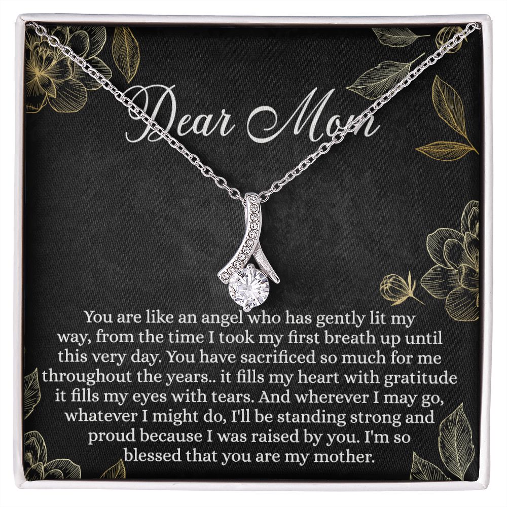 Mothers Day Gifts From Son Daughter Kids Gifts For Mom Birthday Unique Mothers Day Necklace Gift Idea Sentimental Mom Christmas Present Alluring Beauty Necklace