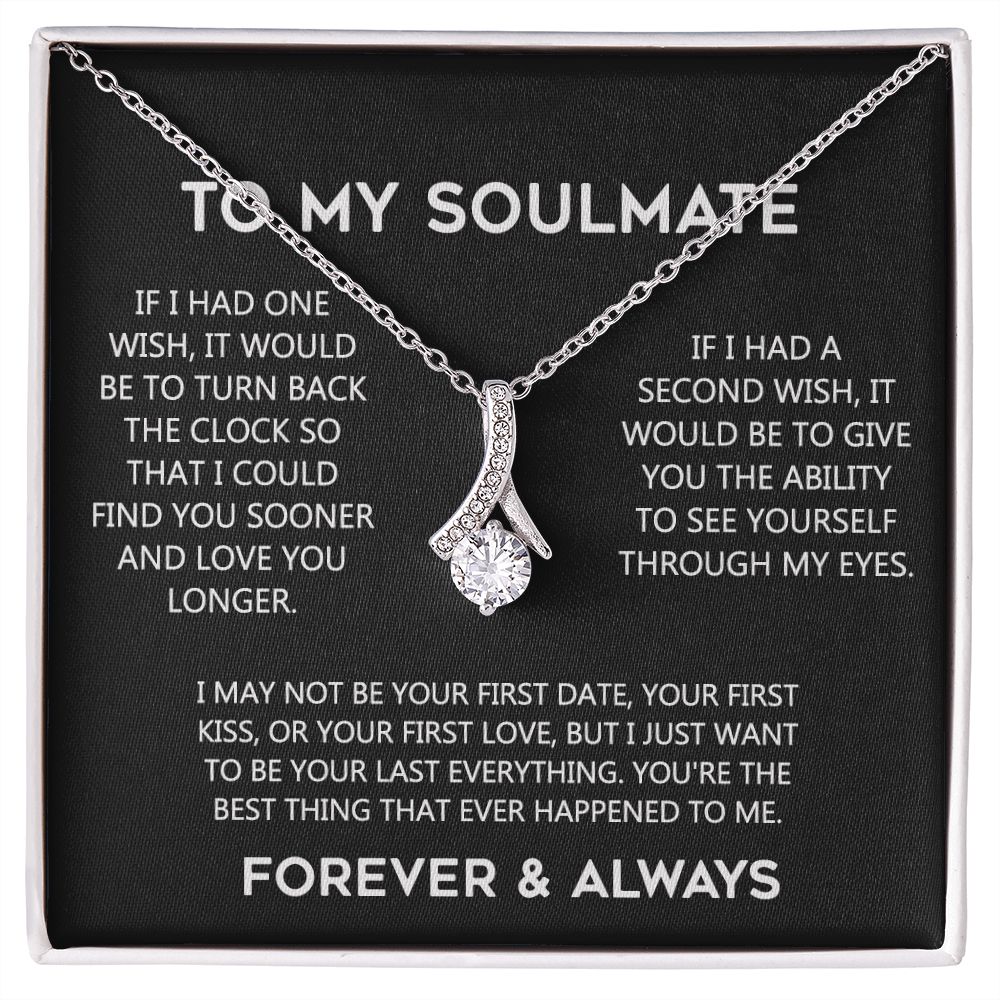 To My Soulmate Eternal Hope Necklace  Wife Soulmate Valentines Day Gift for Her 175144059615 Alluring Beauty Necklace