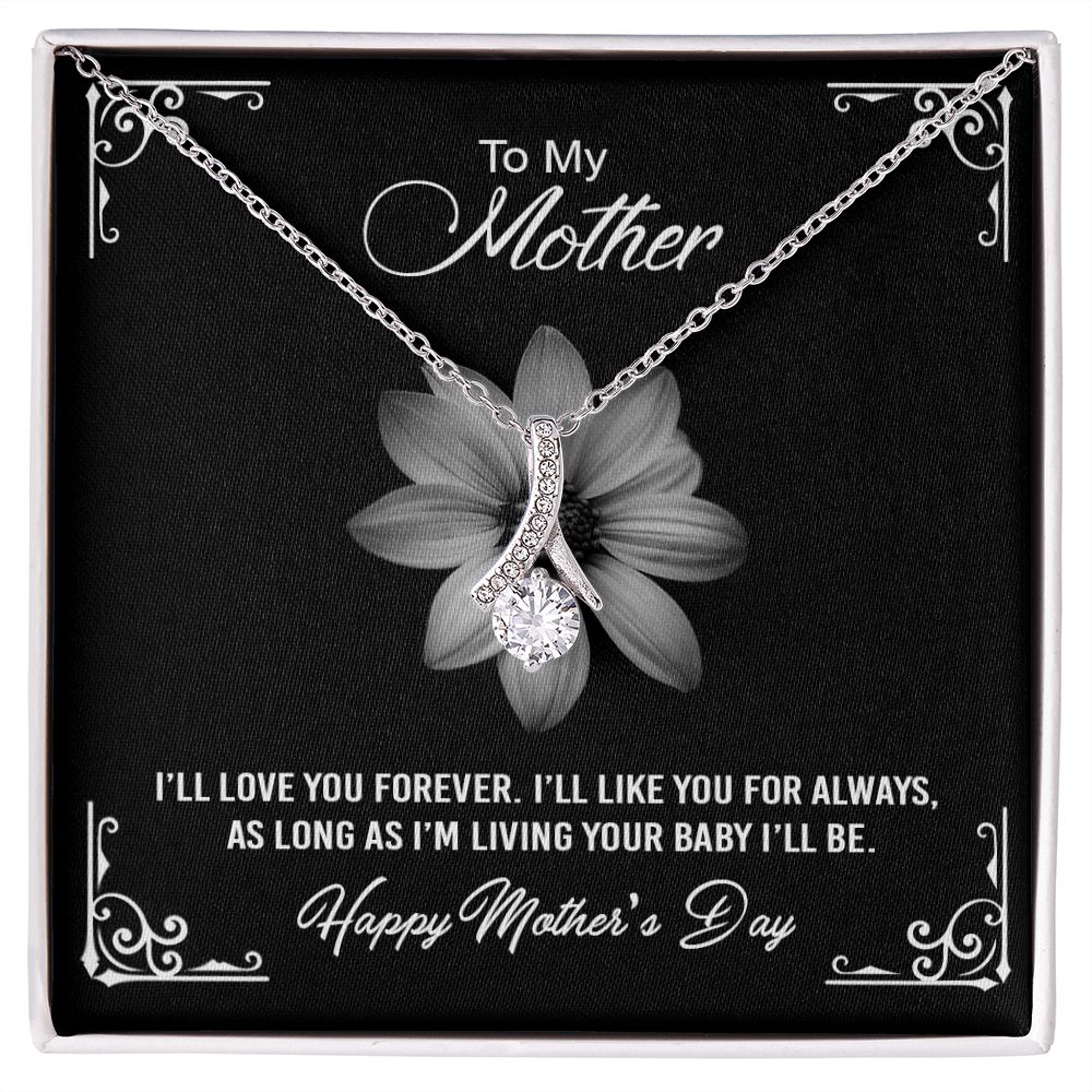Mom Necklace Gifts for Mom from Daughter to Mom Gifts for Mothers Day from Daughter, To My Mom Necklace from Daughter to Mom Birthday Gifts Necklace with Message Card and Gift Box2247 Alluring Beauty Necklace
