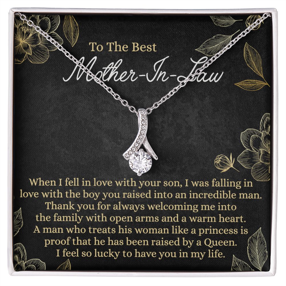 Mother In Law Gift, Cute Mother In Law Gifts Christmas, Unique Gift for Mother In Law Birthday, Best Mother In Law Gift, Mother-In-Law Gift Alluring Beauty Necklace