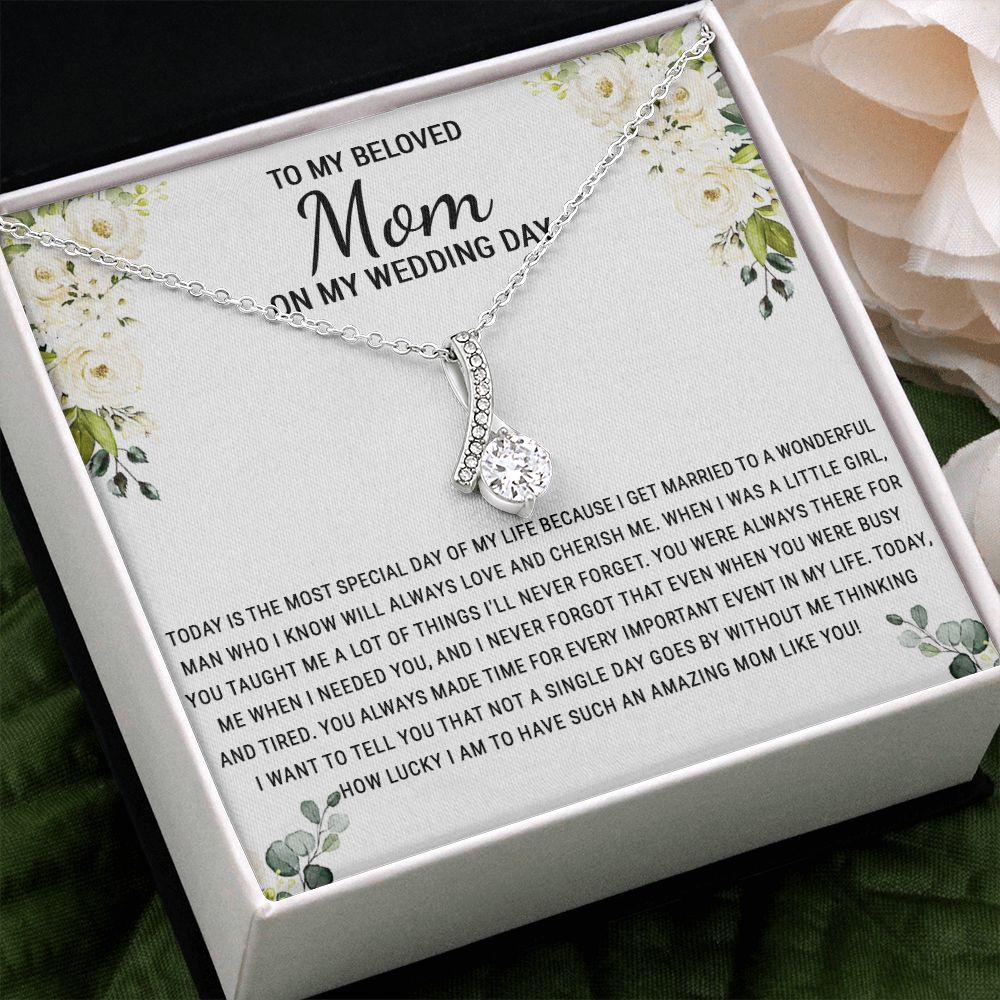 To My Mom Necklace, Gift For Mom, Mother's Day Gift from Daughter, Mom Jewelry Gift for Mothers Day, Birthday Gift for Mother, Moms Gift from Daughter Son, Necklace for Mom Mother 1 Alluring Beauty Necklace