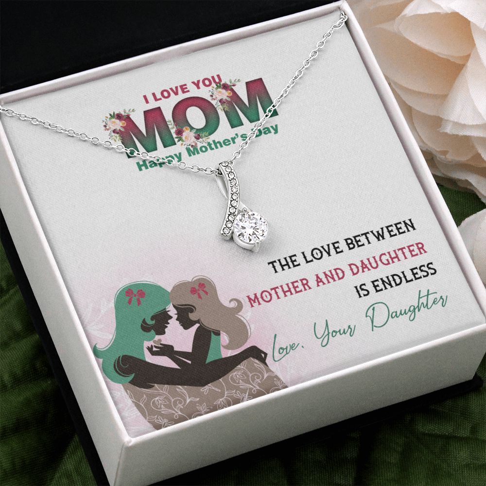 Mom Necklace Gifts for Mom from Daughter to Mom Gifts for Mothers Day from Daughter, To My Mom Necklace from Daughter to Mom Birthday Gifts Necklace with Message Card and Gift Box2236 Alluring Beauty Necklace